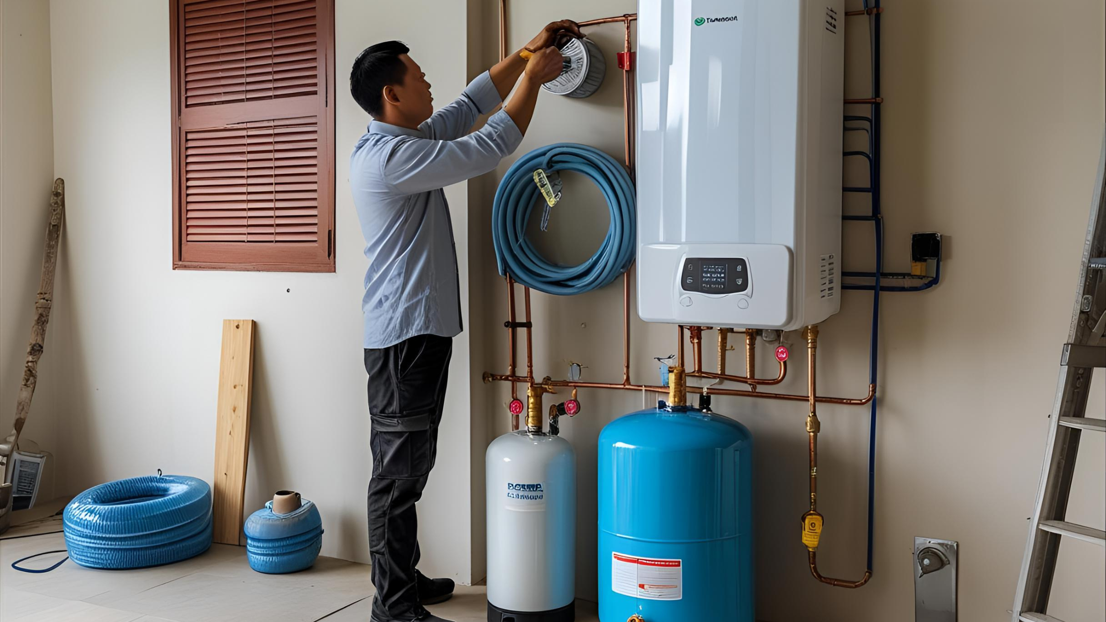 pasang pemanas air sebaiknya dimana